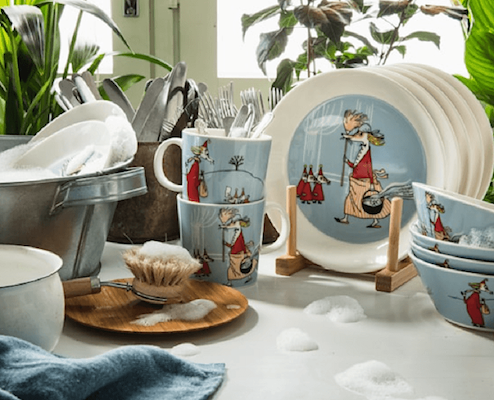 Moomin Arabia Mumi krus Filifjonk lyseblå 30cl