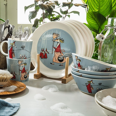 Moomin Arabia tallerken Filifjonk grå 19 cm