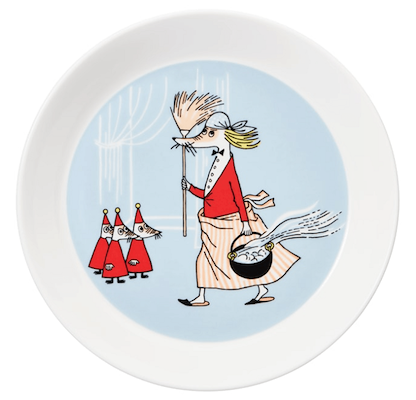 Moomin Arabia tallerken Filifjonk grå 19 cm