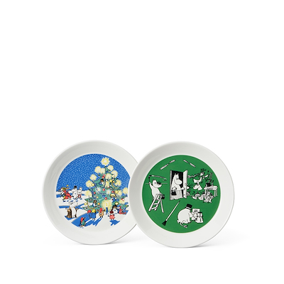 Moomin Arabia tallerken sæt tegning/jul 19 cm