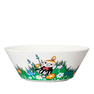 Moomin Arabia Lille My på engen skål hvid 15 cm