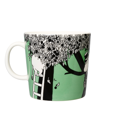 Moomin Arabia Mumi krus grøn 40 cl