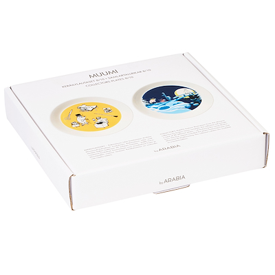 Moomin Arabia tallerkensæt kontor & vinternat 2 stk.