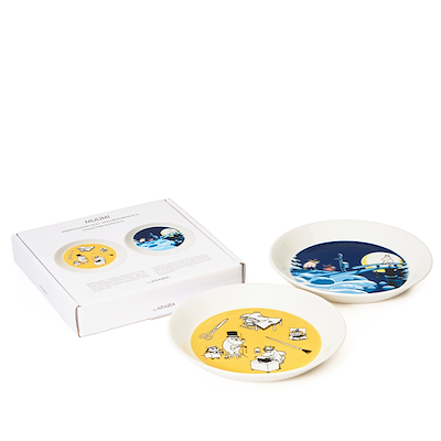 Moomin Arabia tallerkensæt kontor & vinternat 2 stk.