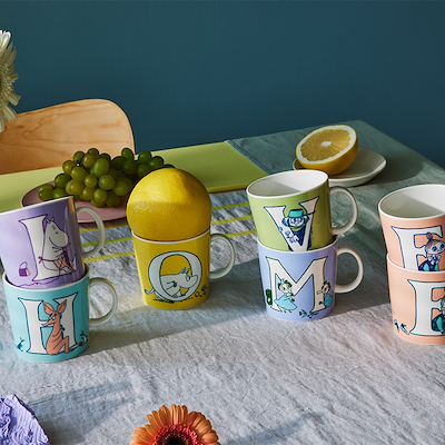 Moomin Arabia alfabet krus H 40 cl