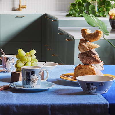 Moomin Arabia Mumifar krus grå 30 cl