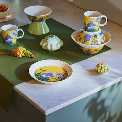 Moomin Arabia krus Hemulen gul 30 cl