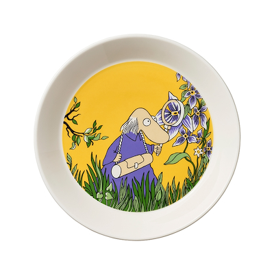 Moomin Arabia Hemulen tallerken gul 19 cm