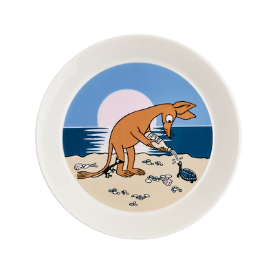 Moomin Arabia tallerken Sniff blå 19 cm