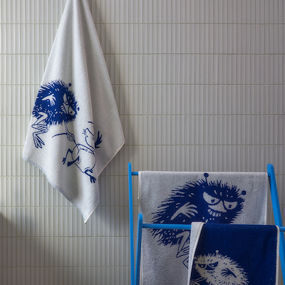 Moomin Arabia håndklæde Familietid 70x140 cm