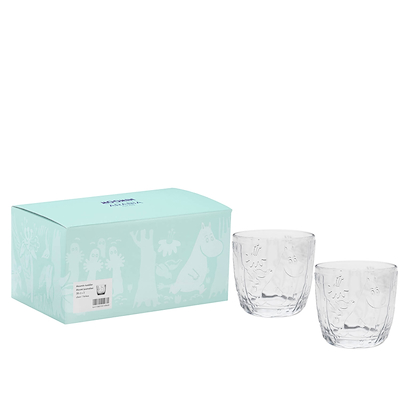 Moomin Iittala drikkeglas klar 28 cl 2 stk.