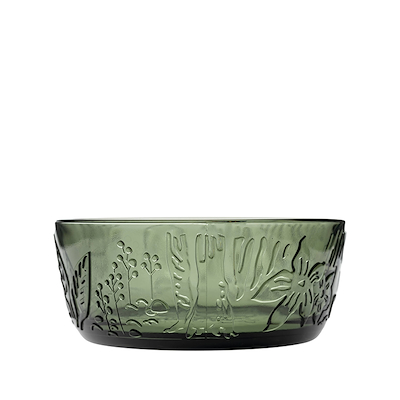 Moomin Iittala glasskål pine green 35 cl