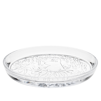 Moomin glastallerken klar 17 cm