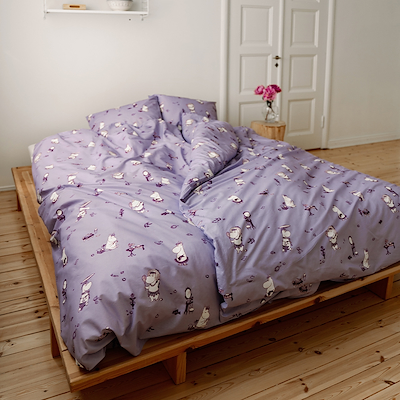Moomin Arabia sengetøj Snorkfrøken 140x200 cm lilla