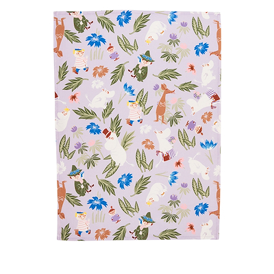 Moomin Arabia viskestykker lilla 50x70 cm 2 stk