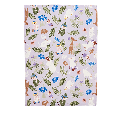 Moomin Arabia Moomin viskestykke lilla 50x70 cm