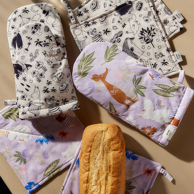 Moomin Arabia grydelapper lilla 2 stk