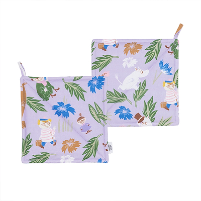 Moomin Arabia grydelapper lilla 2 stk