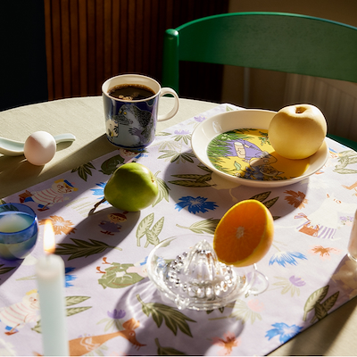 Moomin Arabia bordløber lilla 40x140 cm