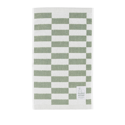 Moomin Arabia håndklæde 30x50 cm grøn tern