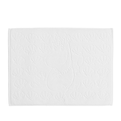 Moomin Arabia Seashells bademåtte hvid 50x70 cm