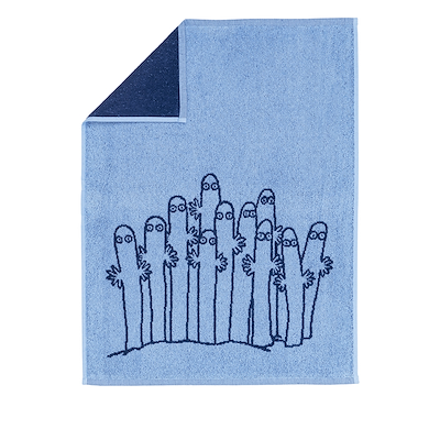 Moomin Arabia håndklæde hattifnat 50x70 cm lyseblå