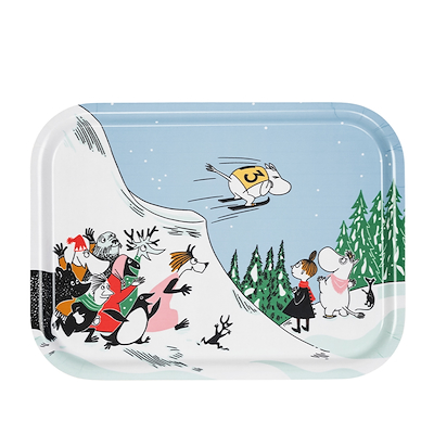 Moomin Arabia Skihop bakke 27x20 cm