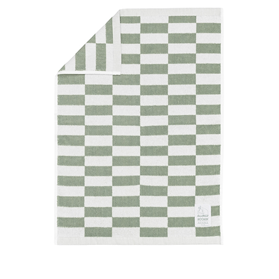 Moomin Arabia håndklæde 70x140 cm lysegrøn tern