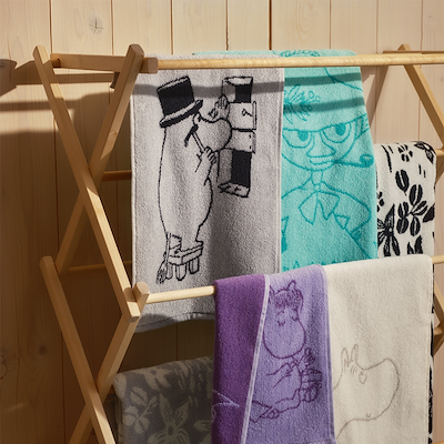 Moomin Arabia håndklæde Snorkfrøken 70x140 cm lilla