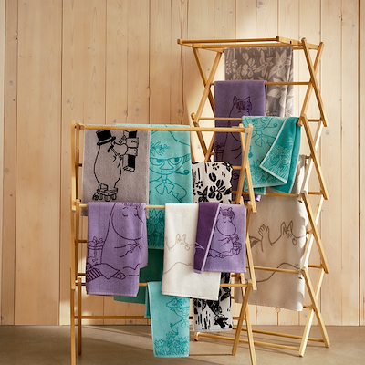 Moomin Arabia håndklæde Snorkfrøken 70x140 cm lilla