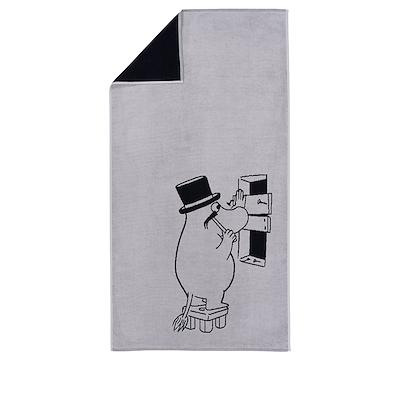 Moomin Arabia håndklæde Mummifar 70x140 cm lysegrå