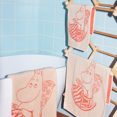 Moomin Arabia håndklæde Mummimor 50x70 cm