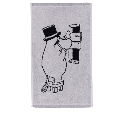 Moomin Arabia håndklæde Mummifar 30x50 cm lysegrå