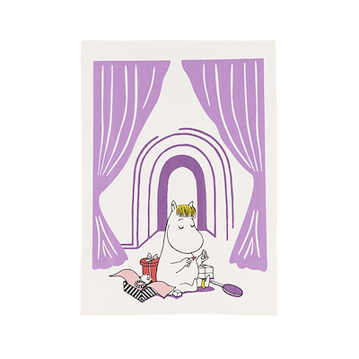 Moomin Arabia Snorkfrøkenen viskestykke lilla 50x70 cm