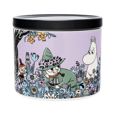 Moomin Arabia Venner for evigt kagedåse lilla 0,7 liter