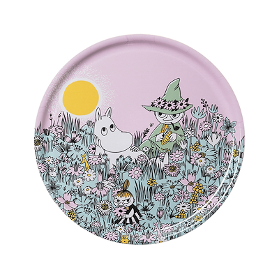 Moomin Arabia Venner for evigt serveringsbakke lilla Ø35 cm