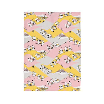 Moomin Arabia Familitid viskestykke lyserød 70x50 cm