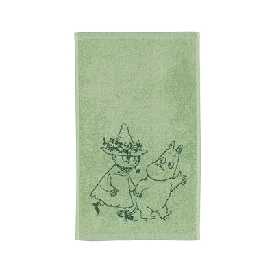 Moomin Arabia Venner for evigt håndklæde grøn 30x50 cm