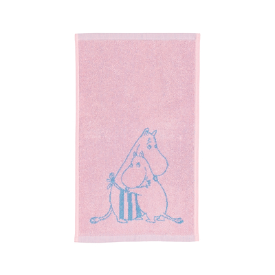 Moomin Arabia Familietid håndklæde lyserød 30x50 cm