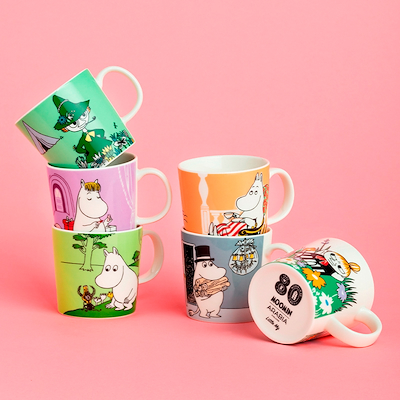 Moomin Arabia 80 års jubilæumskrus Mumimor 30 cl