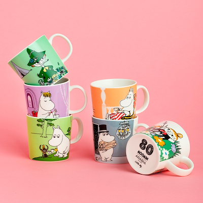 Moomin Arabia 80 års jubilæumskrus Mumifar 30 cl