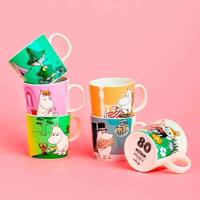 Moomin Arabia 80 års jubilæumskrus Mumirikken 30 cl