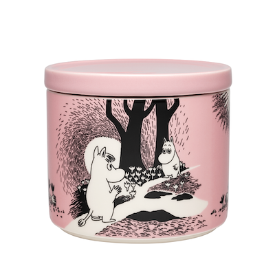 Moomin Arabia Kærlighed 30 års jubilæums krukke lyserød 0,7 liter