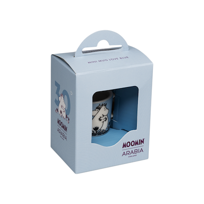 Moomin Arabia Kærlighed 30 års jubilæums minikrus blå