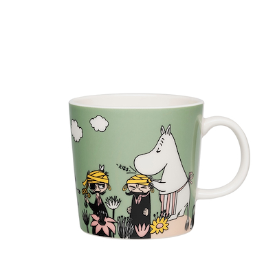 Moomin Arabia Omsorg lysegrøn krus 30 cl