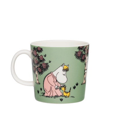 Moomin Arabia Omsorg lysegrøn krus 30 cl
