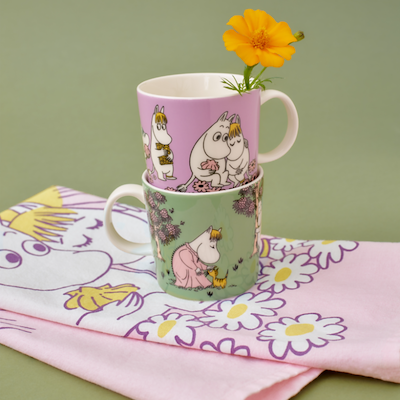 Moomin Arabia Omsorg lysegrøn krus 30 cl