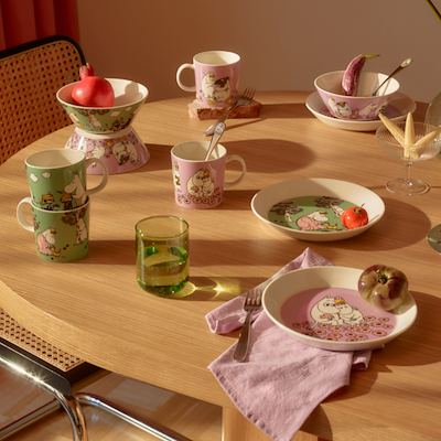 Moomin Arabia Omsorg lysegrøn krus 30 cl