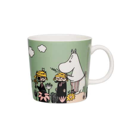Moomin Arabia Omsorg lysegrøn krus 30 cl
