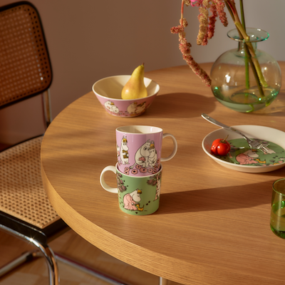 Moomin Arabia Omsorg tallerken lysegrøn Ø19 cm